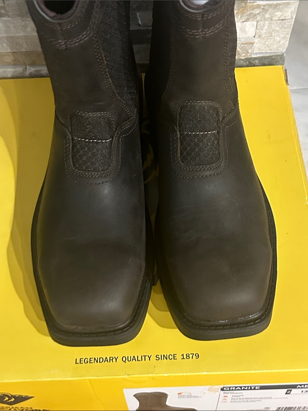 Men's Granite Pull On Steel Toe Work Boots Size 13 - Picture 3 of 14
